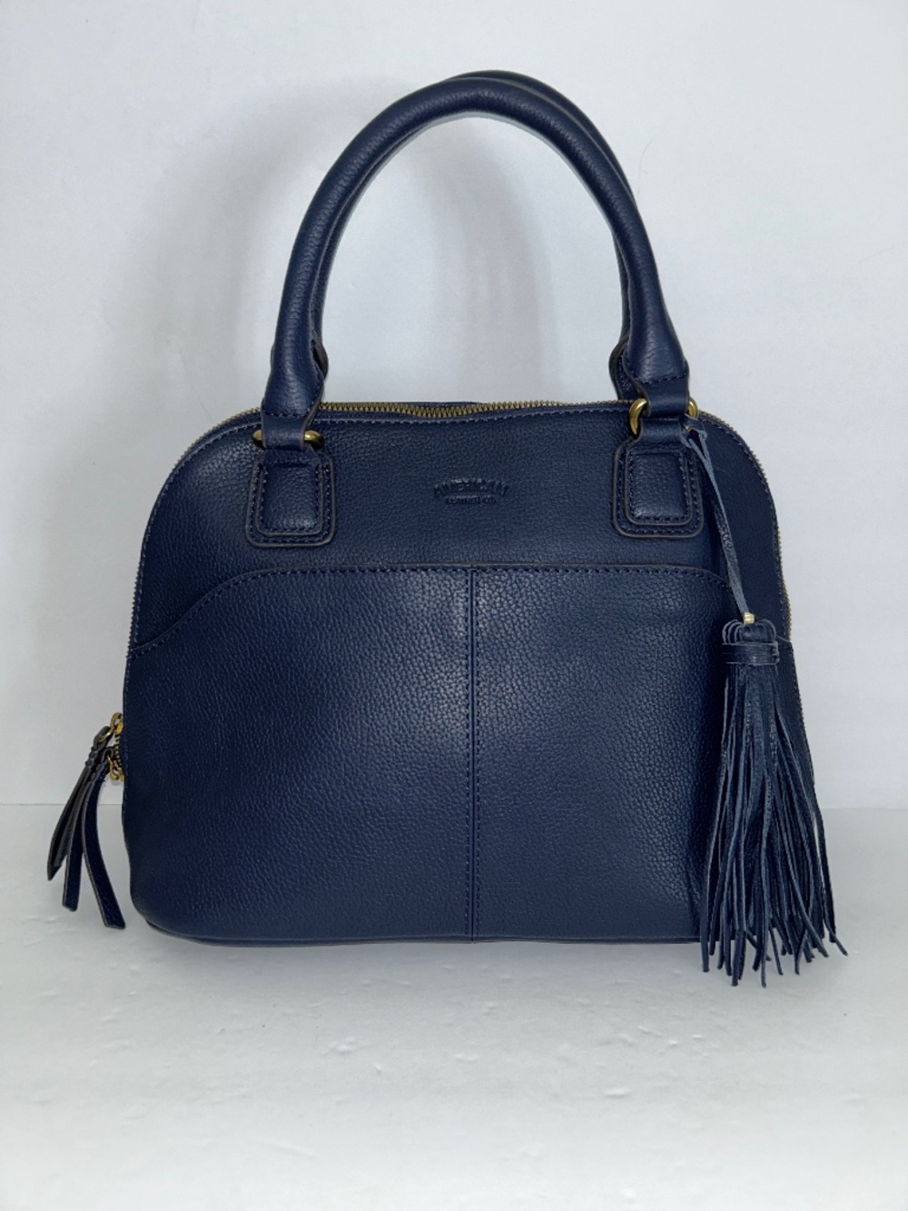 American Leather Co. Meadow Convertible Satchel in Navy Blue